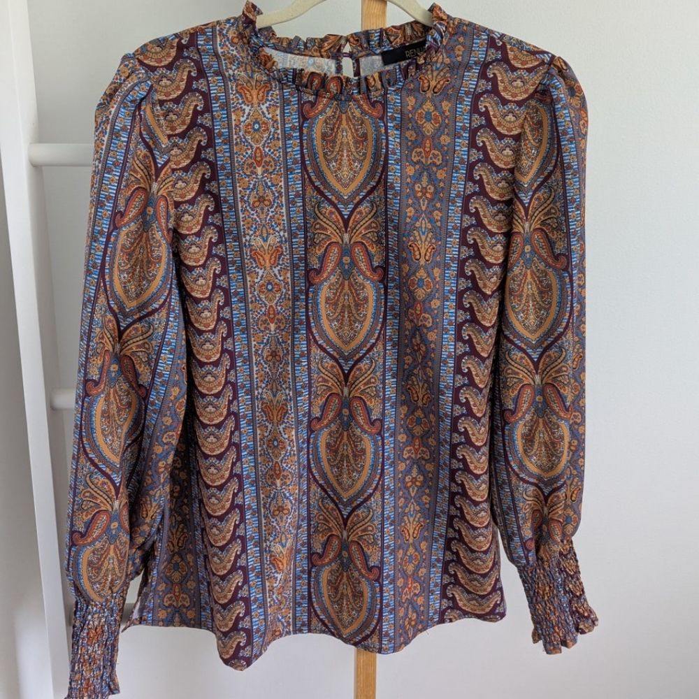 Paisley Long Sleeve Blouse